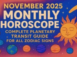 November 2025 Monthly Horoscope