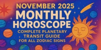 November 2025 Monthly Horoscope: Complete Planetary Transit Guide for All Zodiac Signs November 2025 Monthly Horoscope